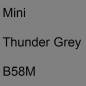 Preview: Mini, Thunder Grey, B58M.